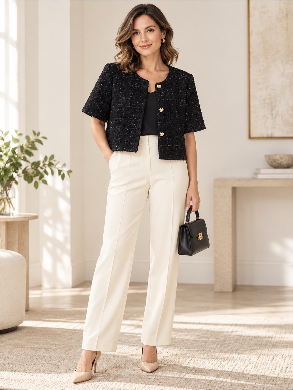 Black Cropped Jacket